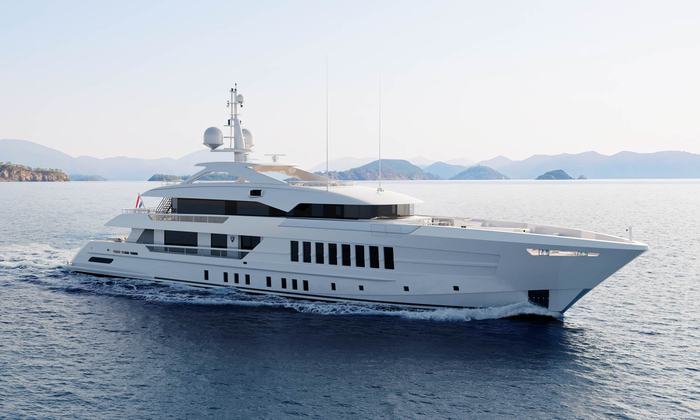 Commercial success: 55m Steel FDHF sold with Arcon Yachts press image