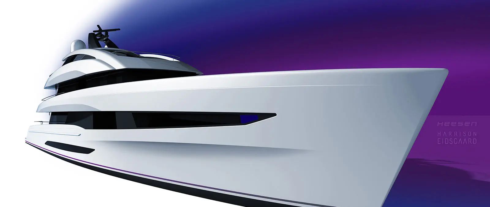 Heesen reveals exterior designer for new 50-metre FDHF Steel Series press image