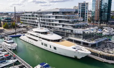 73m Feadship Lunasea Becomes Largest Superyacht to Visit Ocean Village Marina