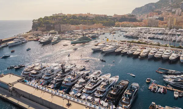 Monaco Yacht Show Aerial View