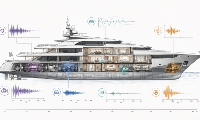 Noise reductions on superyachts