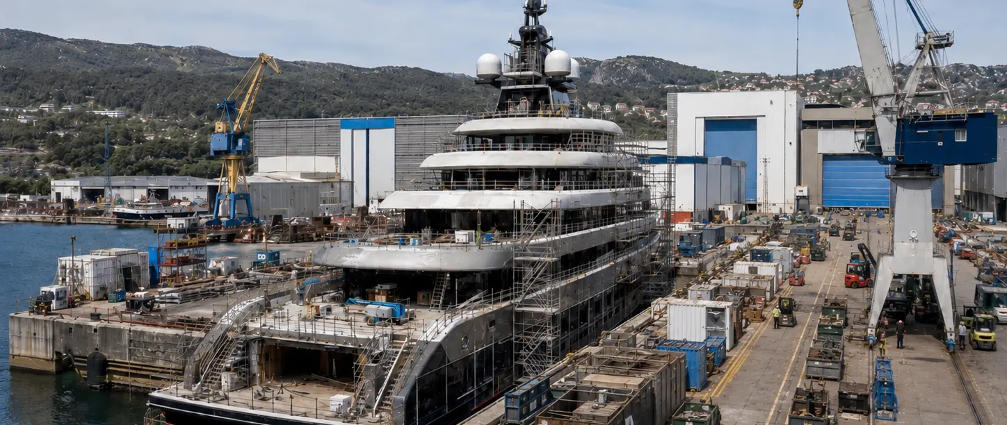Superyacht construction budget