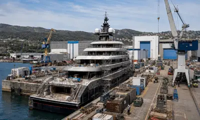 Superyacht construction budget