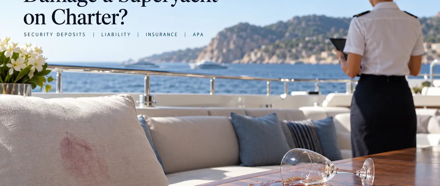 Yacht damage on charter