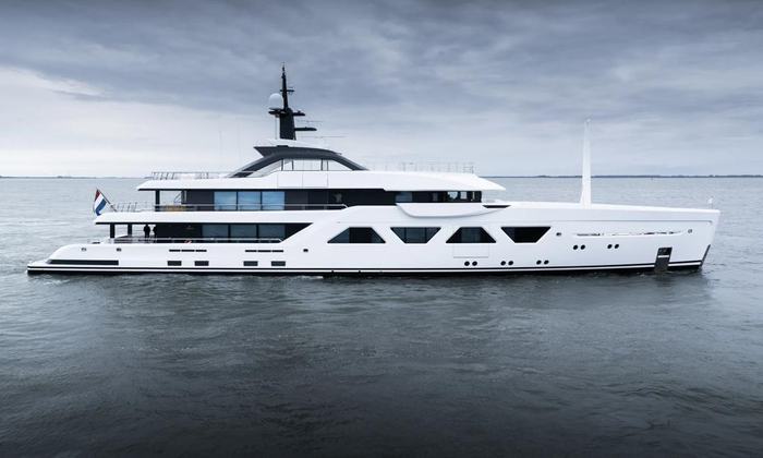 Amels 60 MEMORIES sets sail on open waters for the first time press image