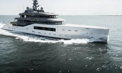 Amels 80 begins Sea Trials in Vlissingen press image