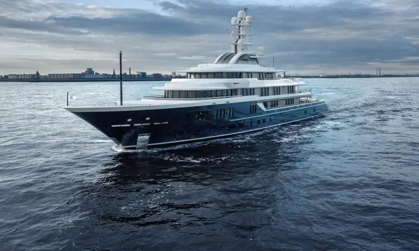 Amels Refit MOONSTONE Departs Vlissingen press image