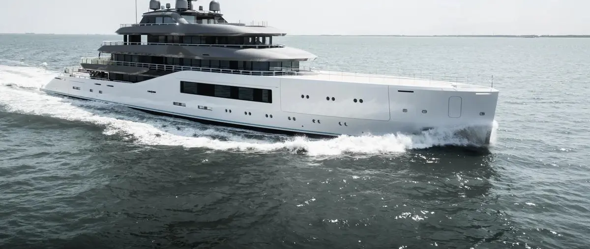 Amels 80 begins Sea Trials in Vlissingen press image