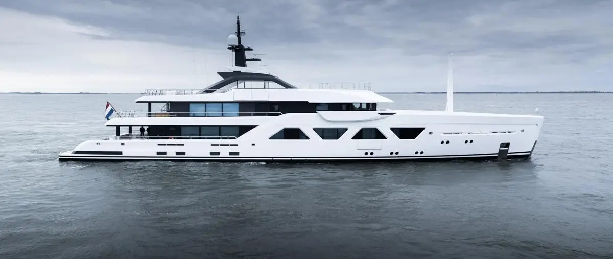 Amels 60 MEMORIES sets sail on open waters for the first time press image