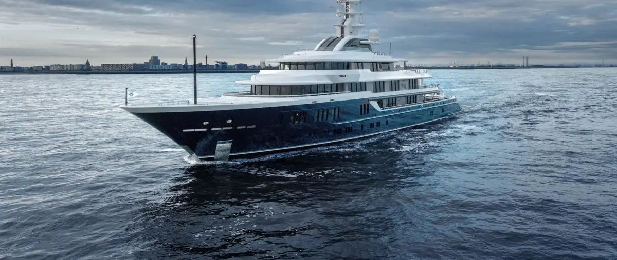 Amels Refit MOONSTONE Departs Vlissingen press image