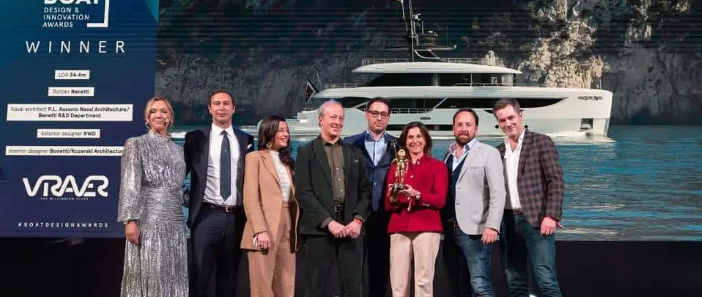 BENETTI OASIS 34M WINS AT THE DESIGN AND INNOVATION AWARDS 2023 | Benetti news image