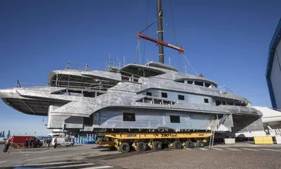 BENETTI 65-METER CUSTOM YACHT FB274 TAKES SHAPE. HULL AND SUPERSTRUCTURE JOINED TOGETHER | Benetti news image
