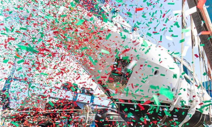 NEW LAUNCH FOR BENETTI: THE ELEVENTH DELFINO 95 HITS THE WATER, A 29 METER YACHT | Benetti news image