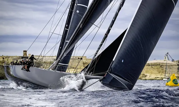 30m BLACK JACK Leads 22-Maxi Rolex Middle Sea Race Fleet — source image