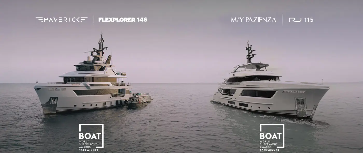 CdM news - CDM wins two World Superyacht Awards with Maverick and Pazienza