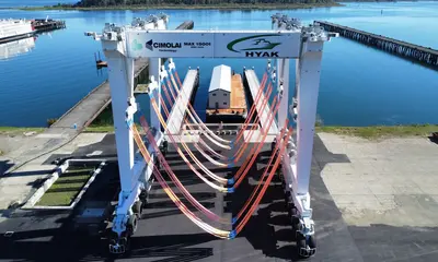 Cimolai Builds 1,500t Fully Electric Mobile Boat Hoist — official source image
