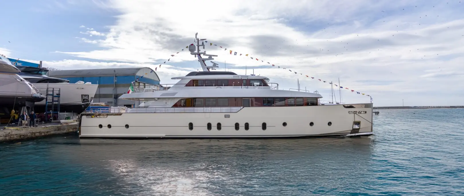 Codecasa news - M.Y. Pleiades – Codecasa Classic Yacht 110′ – Hull F80 – THE LAUNCH