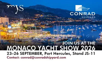 Conrad Shipyard Brings Bespoke Motor and Sailing Projects to Monaco 2026 — official source image