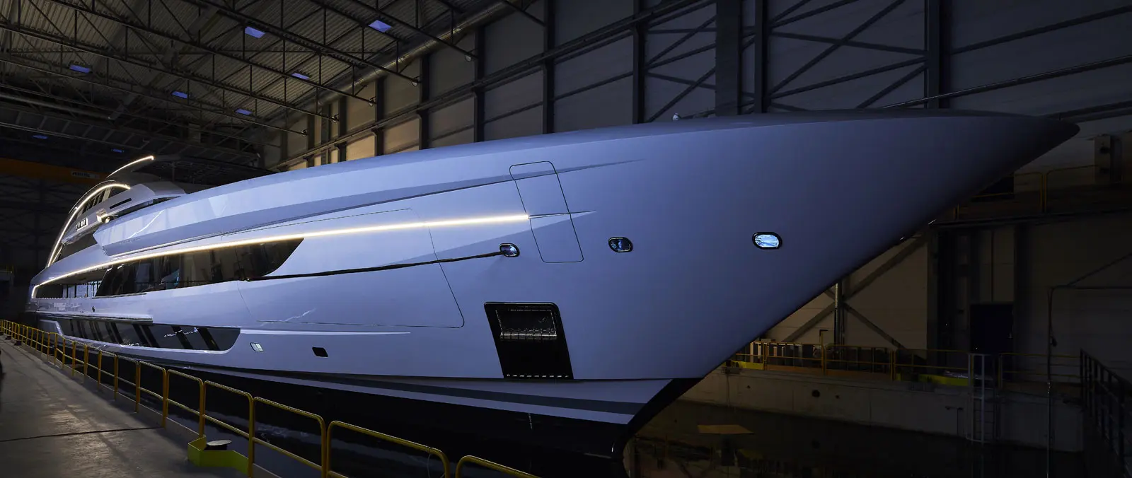 Project Cosmos hits the water! Heesen launches its largest to date, a mighty 80-metre superyacht press image
