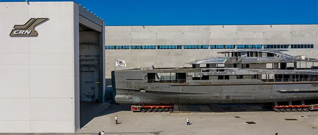 The 62-Metre CRN M/Y 138: The new one-off yacht is taking shape. - CRN news image