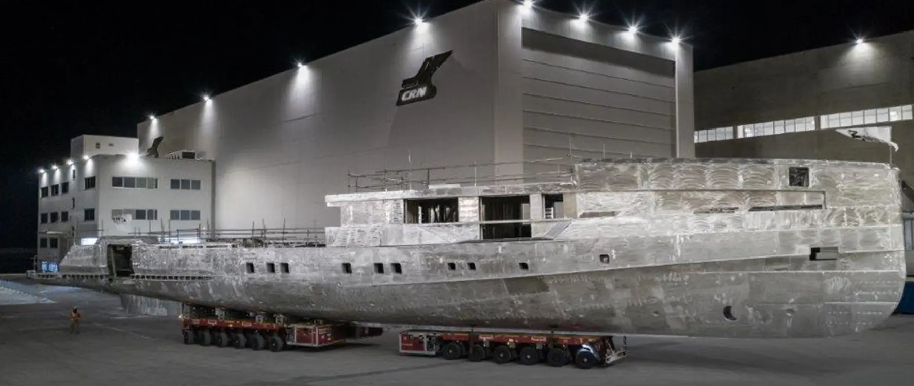 The CRN M/Y 142 bespoke megayacht is taking shape. - CRN news image