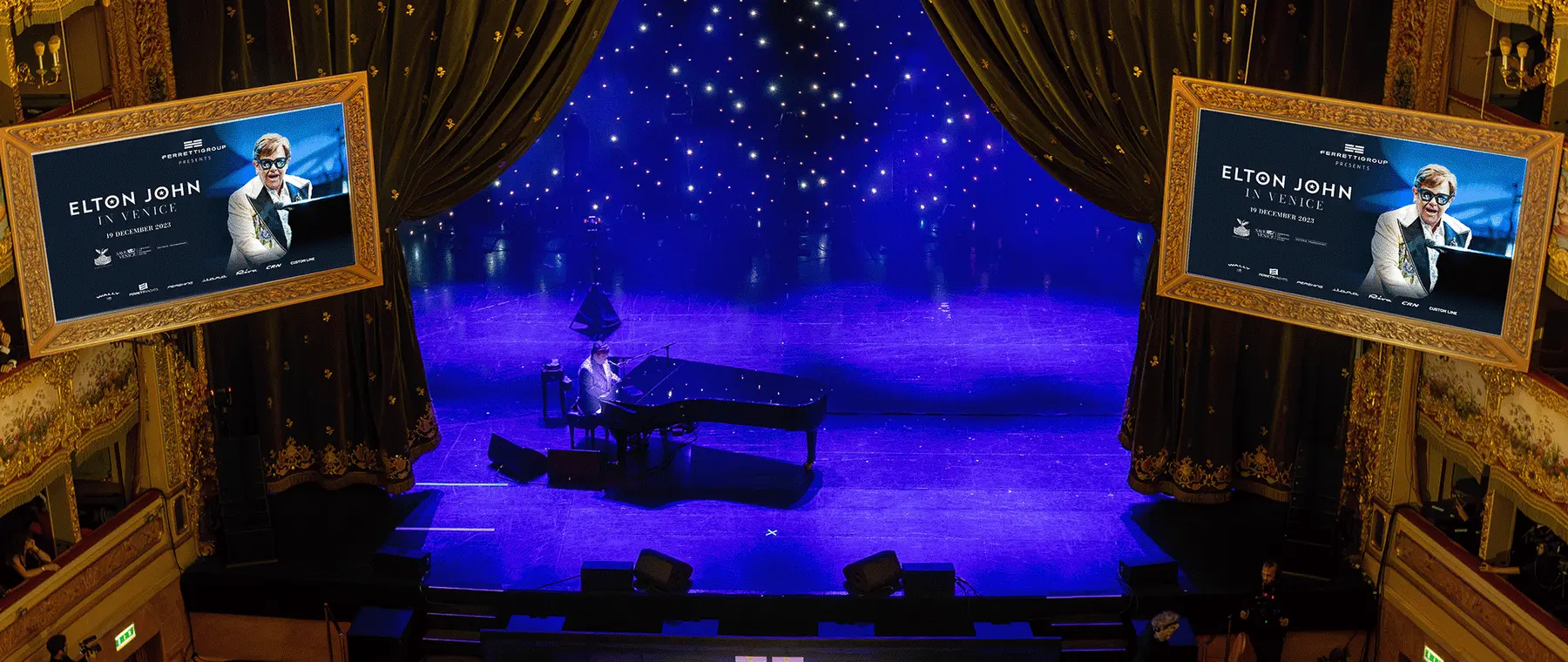Elton John at the Gran Teatro La Fenice in Venice. Ferretti Group’s glittering event with an extraordinary private performance. - CRN news image