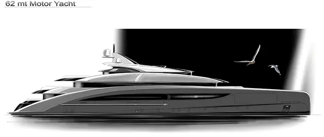 CRN announces a new contract for a 62 Metre M/Y designed by Nuvolari Lenard. - CRN news image