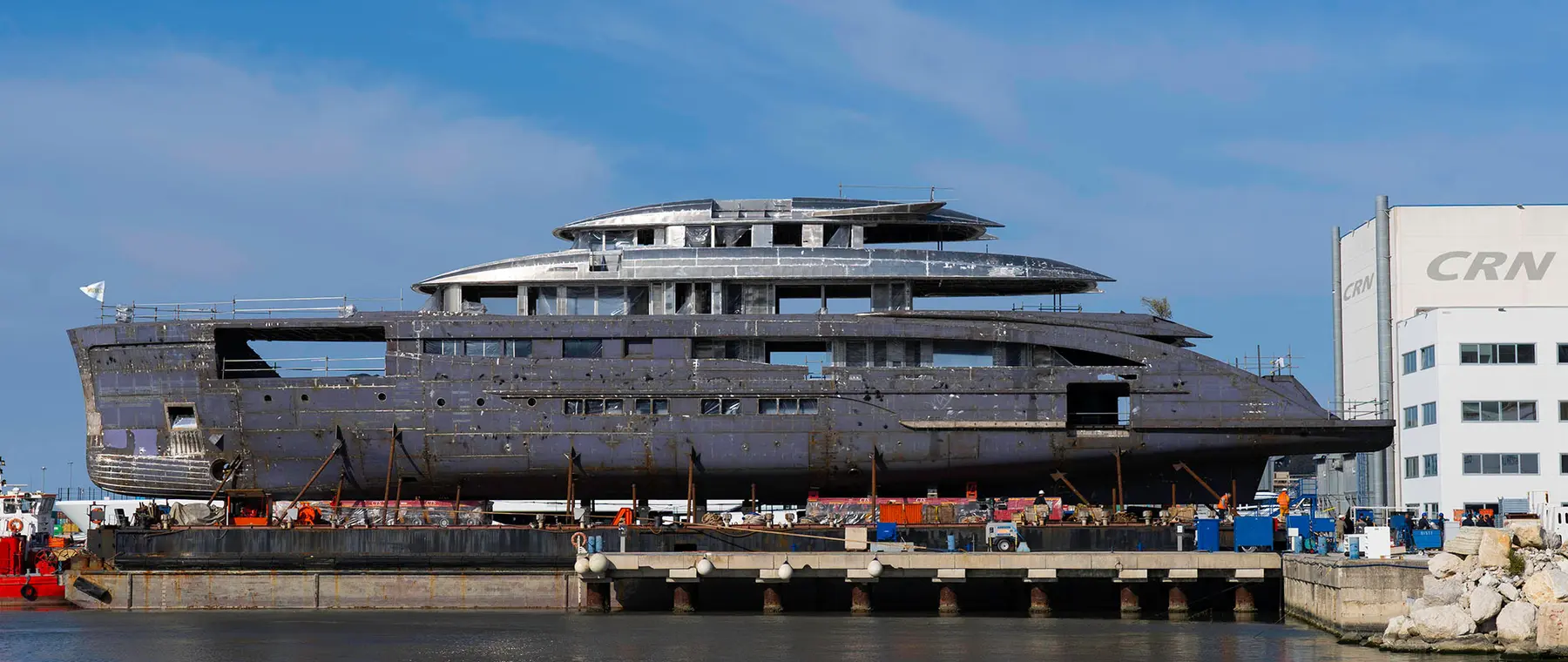 CRN M/Y 143-Project Maranello: the new 67-metre megayacht is taking shape. - CRN news image