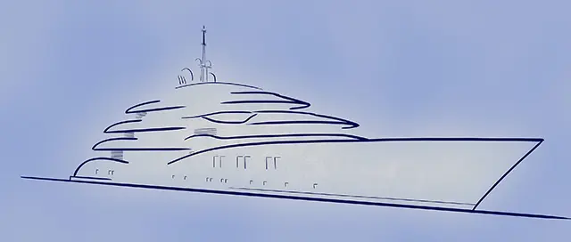 The new CRN Megayacht architected By Vallicelli Design: 70 Metres of flowing elegance. - CRN news image