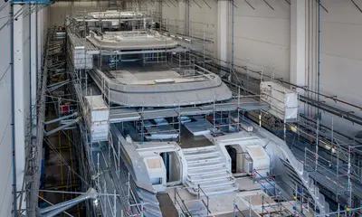 Timeless bespoke design and innovation: 70m CRN M/Y 145 Project Thunderball construction reaches key development stage. - CRN news image