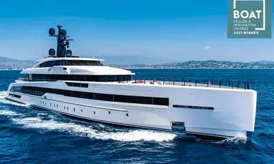 The CRN M/Y RIO superyacht wins at the 2023 Boat International Design & Innovation Awards. - CRN news image