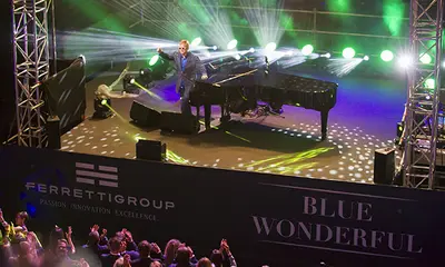 Ferretti Group and Yacht Club de Monaco together for “Blue Wonderful”, an exclusive event with Sir Elton John. - CRN news image
