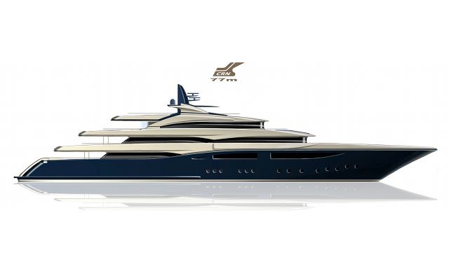 A new letter of intent signed by CRN for the construction of a 77 metres megayacht - CRN news image