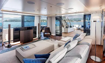 Videoworks Fits Custom Line 50 and Navetta 38 With B&O Audio — source image