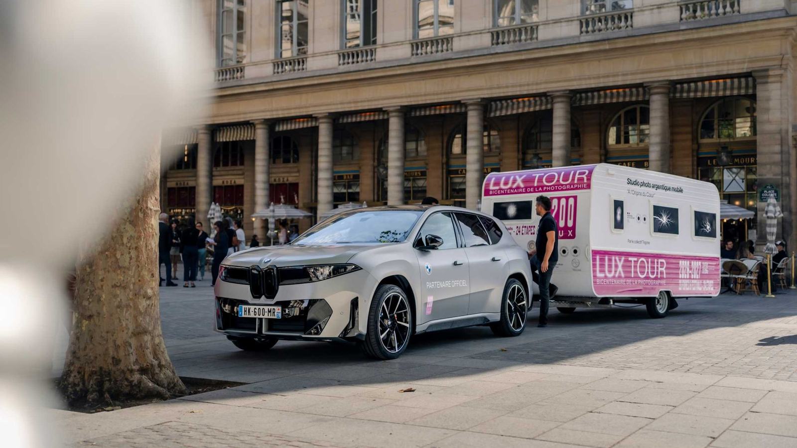 An Electric BMW Carries a Heartbeat-Powered Photo Studio Across France — official BMW Group / LUX Tour image