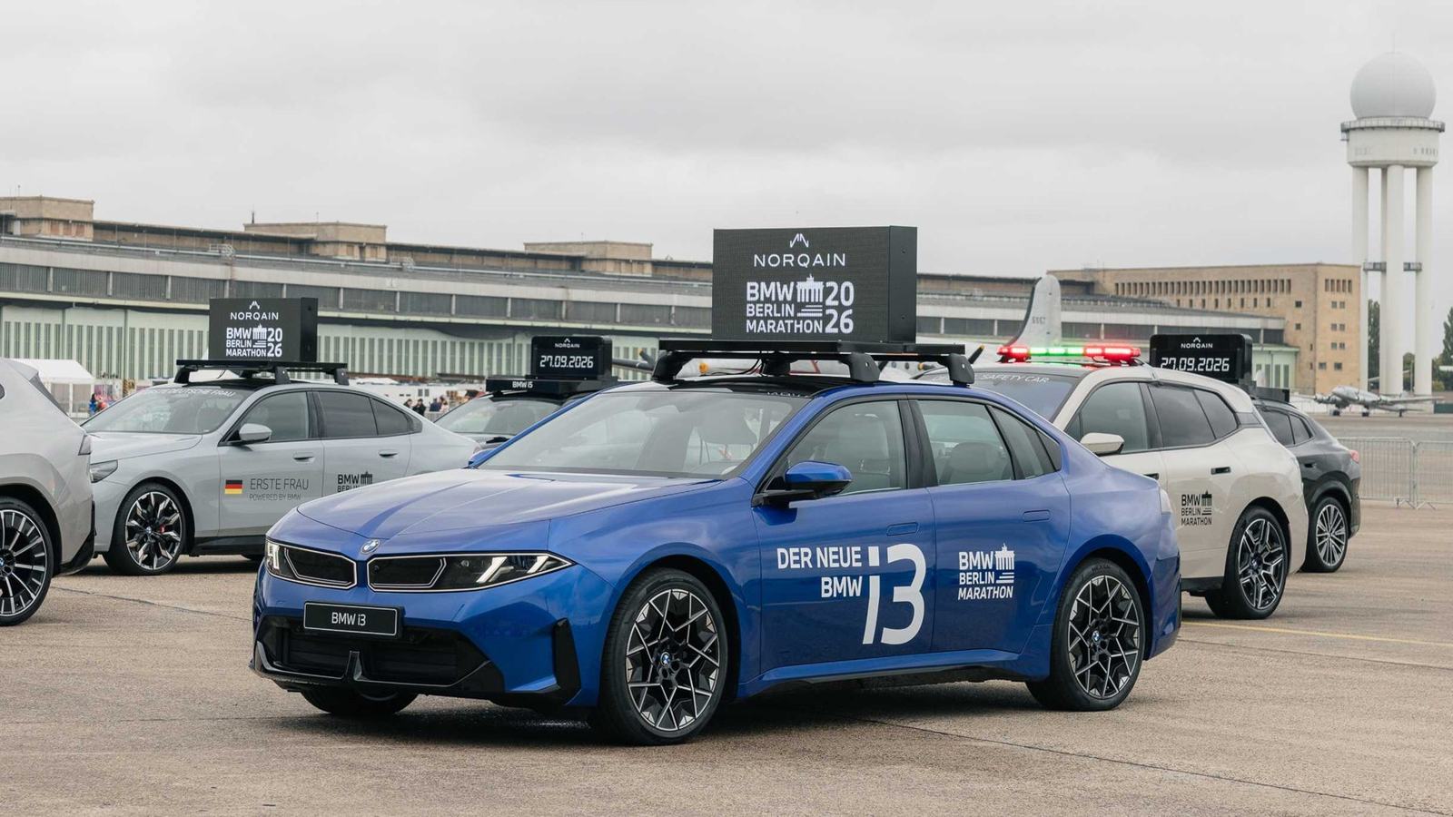 New Electric BMW i3 Takes the Lead-Car Role at Berlin Marathon — official BMW Group image