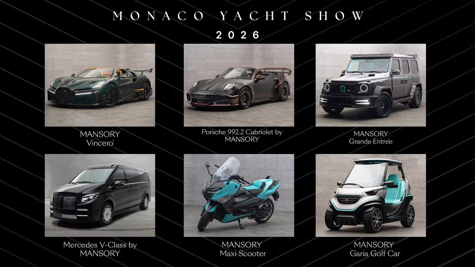 MANSORY Brings Bespoke Cars and Mobility to Monaco Yacht Show — official MANSORY Design & Holding GmbH image
