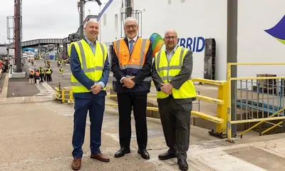 ABB Brings UK's First High-Voltage Multi-Berth Shore Power Online — official ABB image