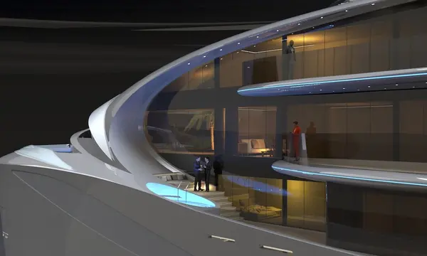 Meccano Launches MEDESIGN with 110m INFINITY Yacht Concept — official Meccano Engineering / MEDESIGN — project-specific official rendering distributed for Monaco image