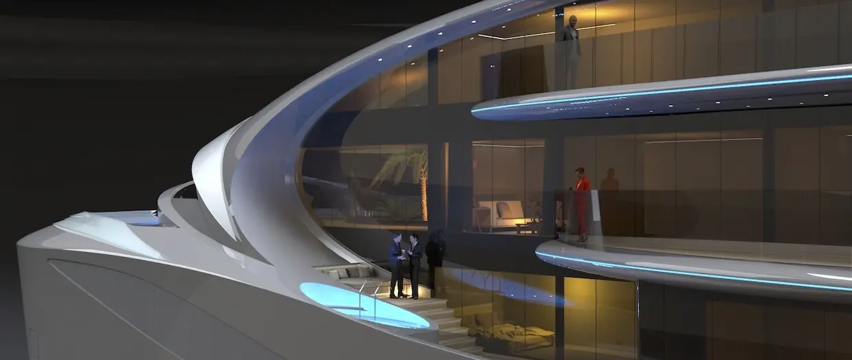 Meccano Launches MEDESIGN with 110m INFINITY Yacht Concept — official Meccano Engineering / MEDESIGN — project-specific official rendering distributed for Monaco image