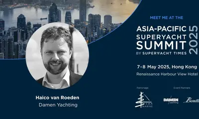 Damen Yachting’s Haico van Roeden will join a panel during the Asia-Pacific Superyacht Summit press image