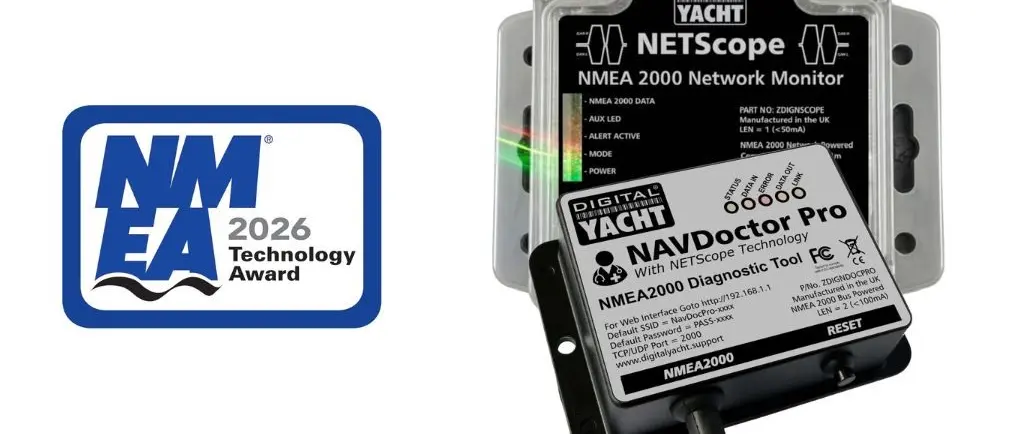 Digital Yacht's NAVDoctor Pro Wins 2026 NMEA Technology Award — source image