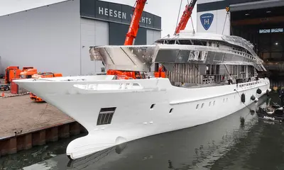 Project update: The hull and superstructure of YN 20150 Project Oslo24 are now joined together! press image