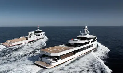 Double Delivery for Damen Yachting press image