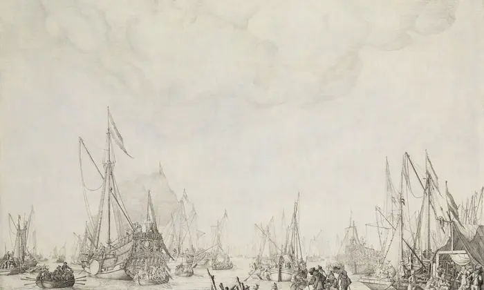 Dutch yacht built for the Prince of Orange-Nassau — Willem van de Velde, 1663