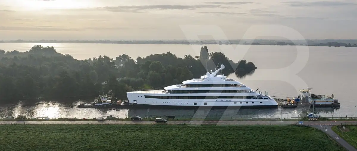 80m Feadship Love Heads to Rotterdam Ahead of Sea Trials — source image