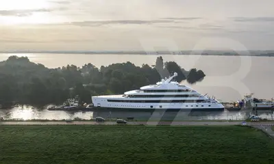 80m Feadship Love Heads to Rotterdam Ahead of Sea Trials — source image