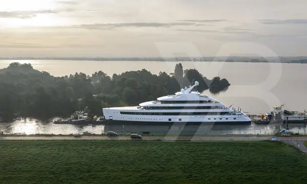 80m Feadship Love Heads to Rotterdam Ahead of Sea Trials — source image