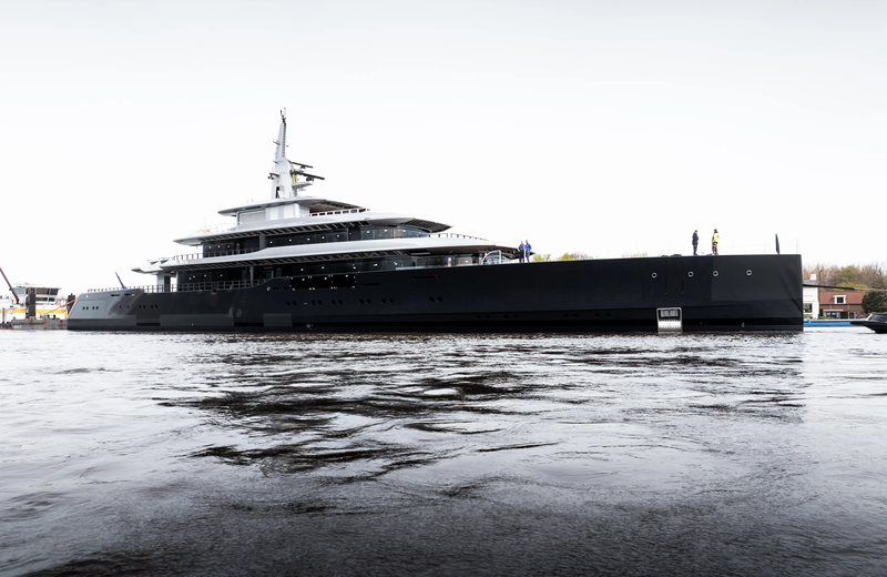 Feadship Project 826 launch - copyright Feadship