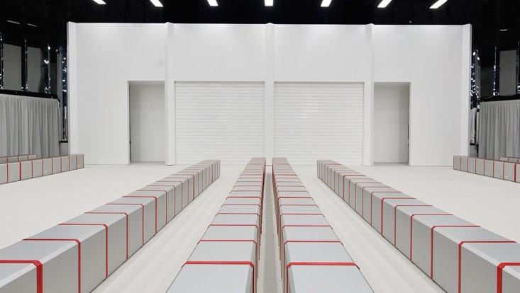 Ferrari SS26 Fashion Show Turns Milan’s Teatro Alcione Into an Officina — official source image